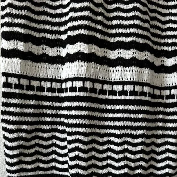 Joie Knit Women's  Midi Dress Sleeveless Casual Black/White Stripe Size Large - Picture 5 of 6